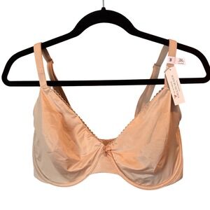 Victoria's Secret Body By Victoria Invisible Lift Bra 38G Tan Unlined Demi NEW